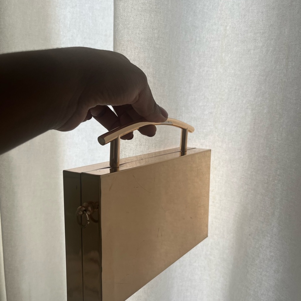 Elegant Gold Clutch Bag